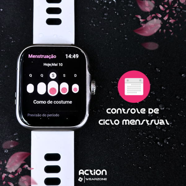 ACTION WEARZONE | Smartwatch Esportivo | A PROVA D'ÁGUA, GPS integrado e 7 Dias de Bateria - Imagem 3