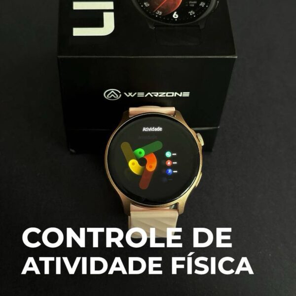 LIFE SMARTWATCH A PROVA D'ÁGUA 1 ATM AMOLED | BATERIA DE LONGA DURAÇÃO| 100 MODOS DE ESPORTES - Imagem 17