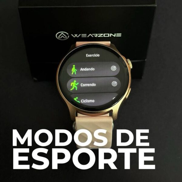 LIFE SMARTWATCH A PROVA D'ÁGUA 1 ATM AMOLED | BATERIA DE LONGA DURAÇÃO| 100 MODOS DE ESPORTES - Imagem 4