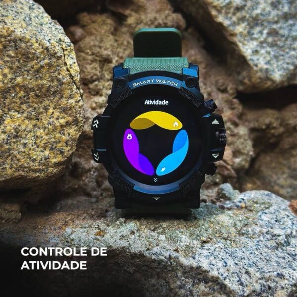 THUNDER WEARZONE | À PROVA D'ÁGUA 1ATM | CONEXÃO C/ STRAVA | GPS TRACKING INTEGRADO | ESPORTIVO - Imagem 5